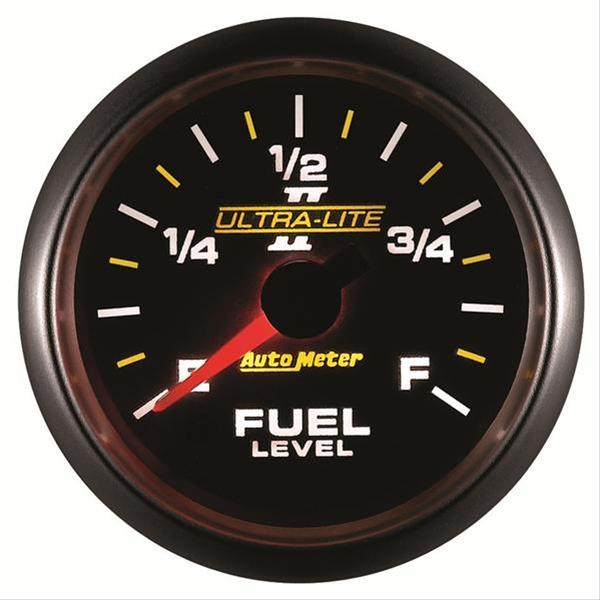Autometer Ultra-Lite II 2-1/16in 0-280 Ohm Programmable Fuel Level Gauge thumbnail 4