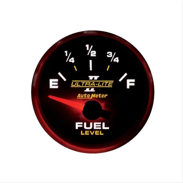 Autometer Ultra-Lite II 52mm 240-33 OHMS Short Sweep Electronic Fuel Level Gauge thumbnail 2