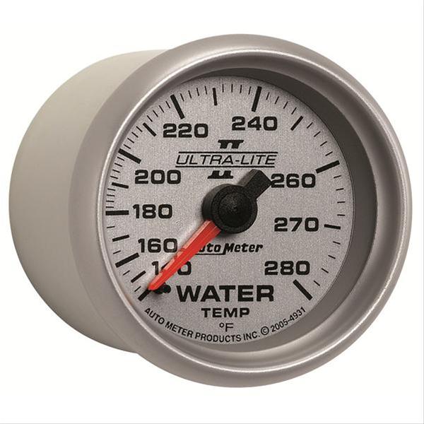 Autometer Ultra-Lite II 52mm 140-280 Deg F Mechanical Water Temp Gauge thumbnail 3