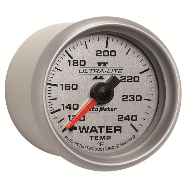 Autometer Ultra-Lite II 52mm 120-240 Deg F Mechanical Water Temp Gauge thumbnail 3