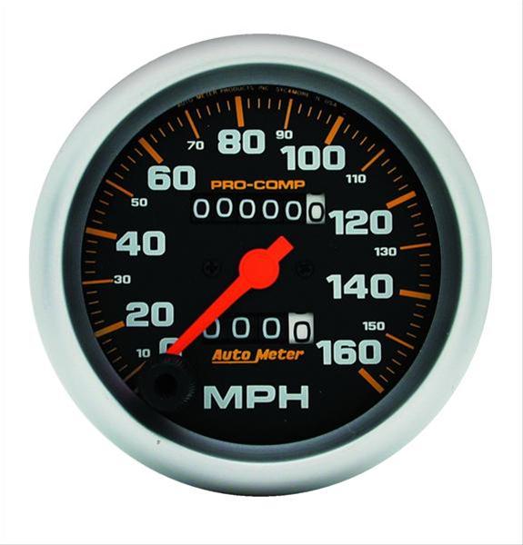 Autometer Pro-Comp Mechanical Speedometer 3 3/8in 160 mph Gauge
