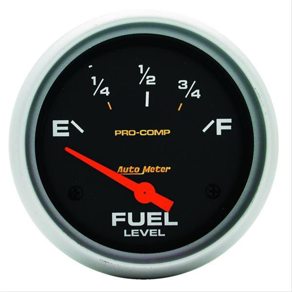 AutoMeter Gauge Fuel Level 2-5/8in. 0 Ohm(e) to 90 Ohm(f) Elec Pro-Comp
