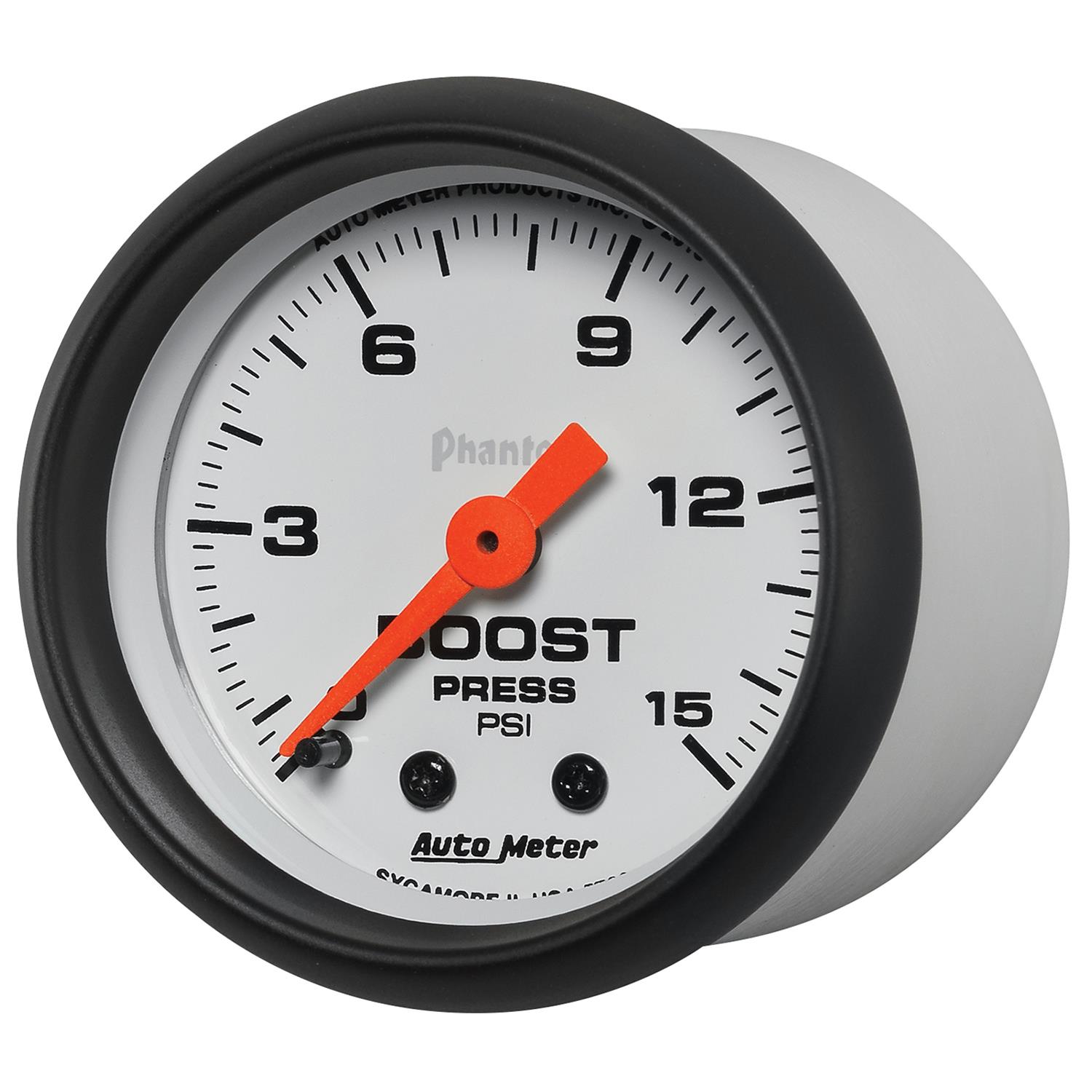 Autometer Phantom 52mm 0-15PSI Mechanical Boost Pressure Gauge thumbnail 3