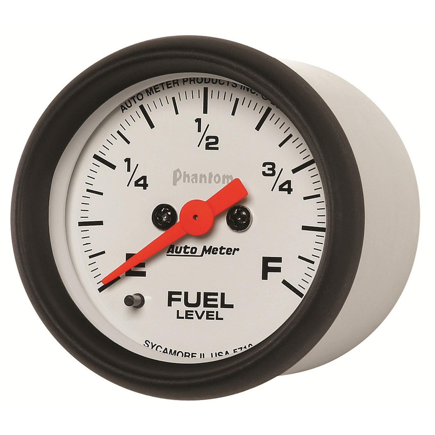 Autometer Phantom 52mm Full Sweep Electronic Fuel Level Programmable Empty-Full Range thumbnail 3
