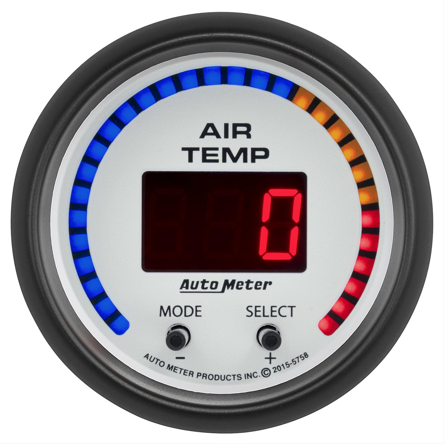 Autometer Phantom 2-1/16in 0-300 Degree F Digital Dual Air Temp Gauge