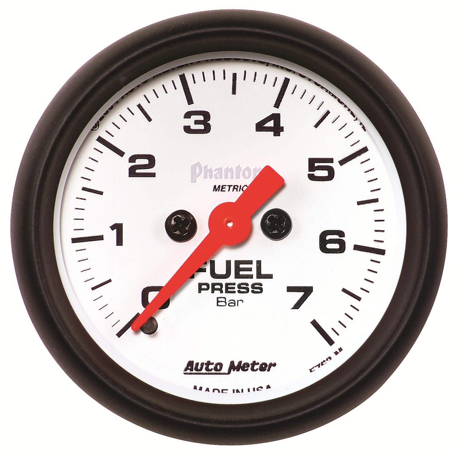 AutoMeter Gauge Fuel Pressure 2-1/16in. 7Bar Digital Stepper Motor Phantom
