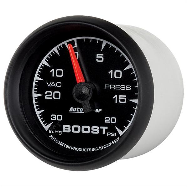 Autometer ES 52.4mm 30 In. HG/20 PSI Vacuum/Boost Gauge thumbnail 2