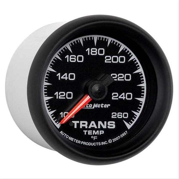 Autometer ES 52.4mm Full Sweep Electronic 100-260 Degree F Transmission Temperature Gauge