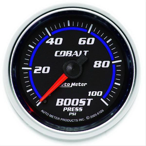Autometer Cobalt 52mm 0-100psi Mechanical Boost Gauge