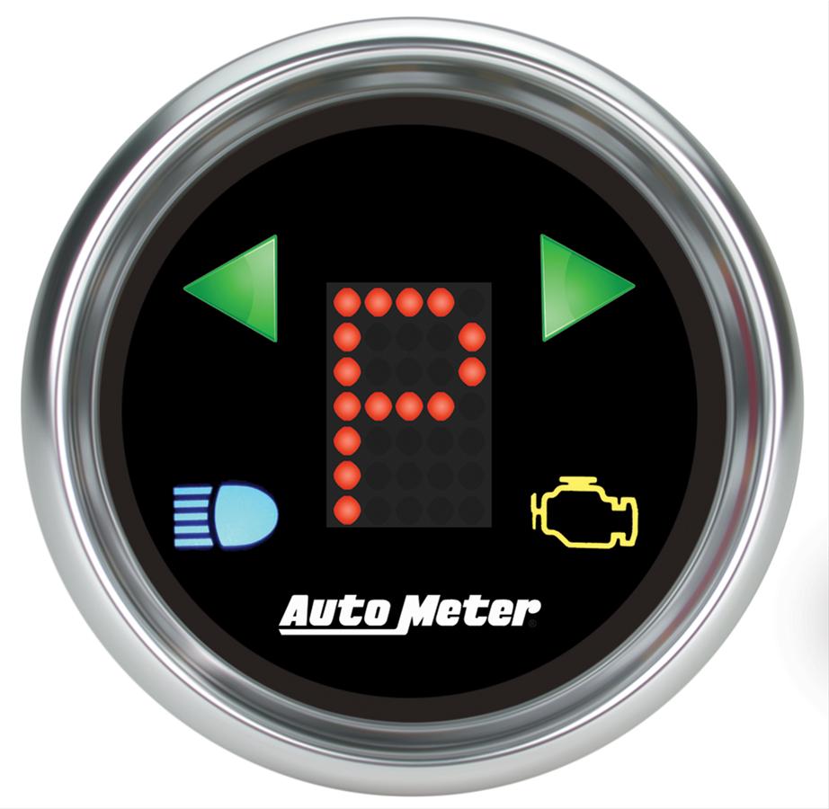 Autometer Automatic Transmission PRNDL Black Dial Flat Lens Bright Super Bezel Gauge thumbnail 3