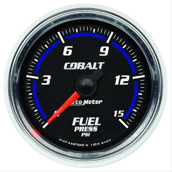 Autometer Cobalt 52mm 15 PSI Electronic Fuel Pressure Gauge