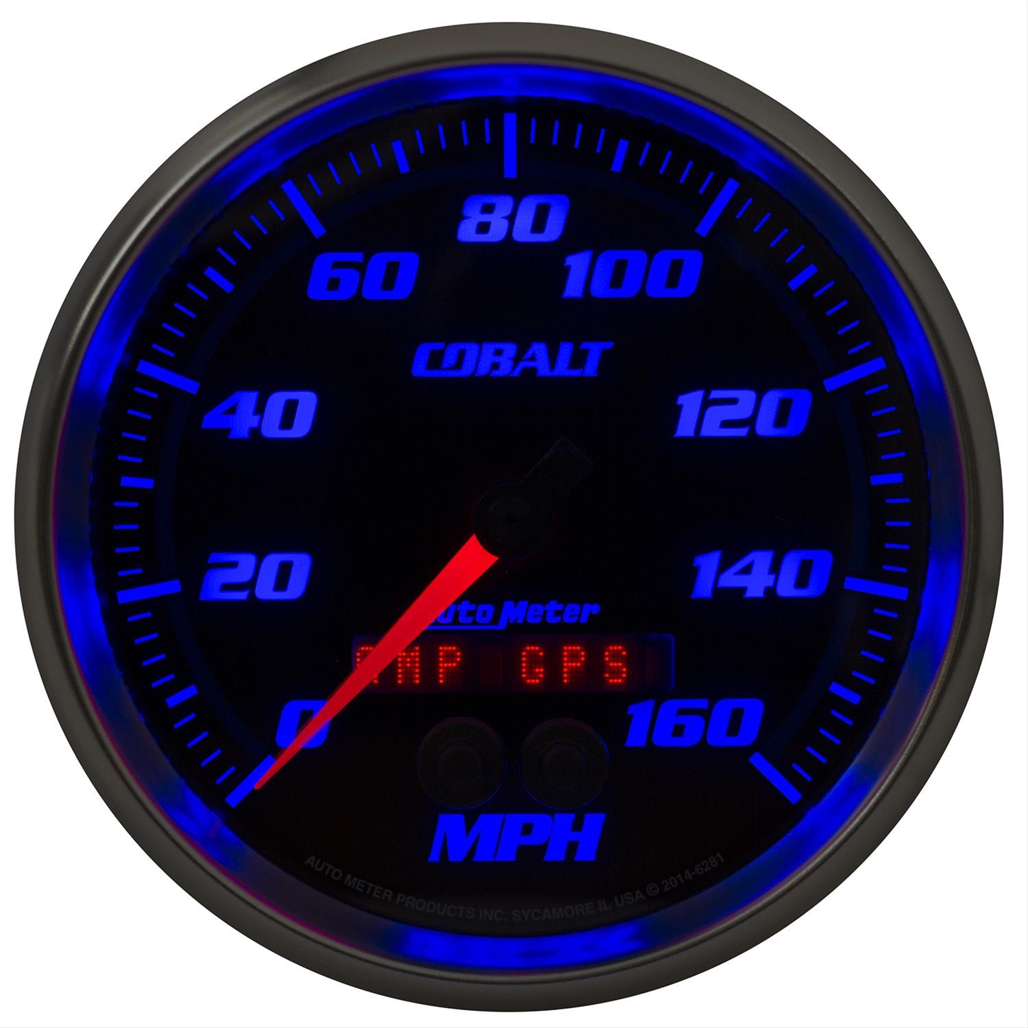 Autometer Cobalt 5in 0-140MPH In-Dash Electronic GPS Programmable Speedometer thumbnail 3