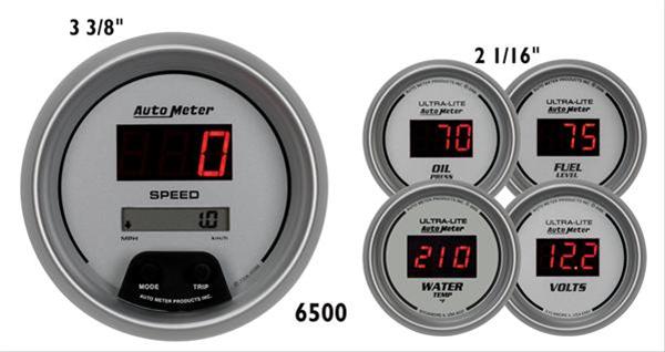 Autometer Ultra-lite Digital 5 Piece Set