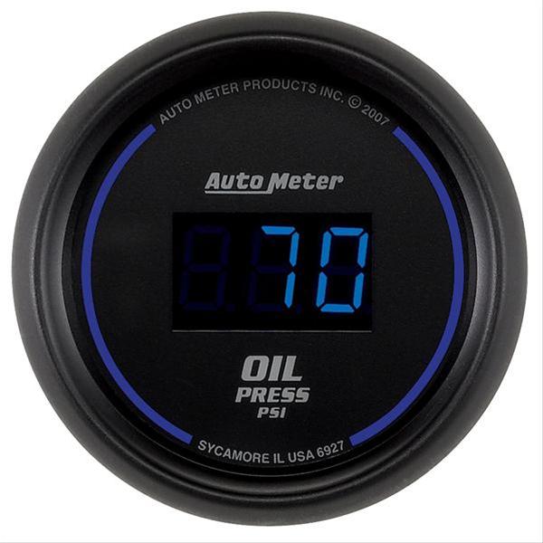 Autometer Cobalt Digital 52.4mm Black 0-100psi Oil Pressure Gauge