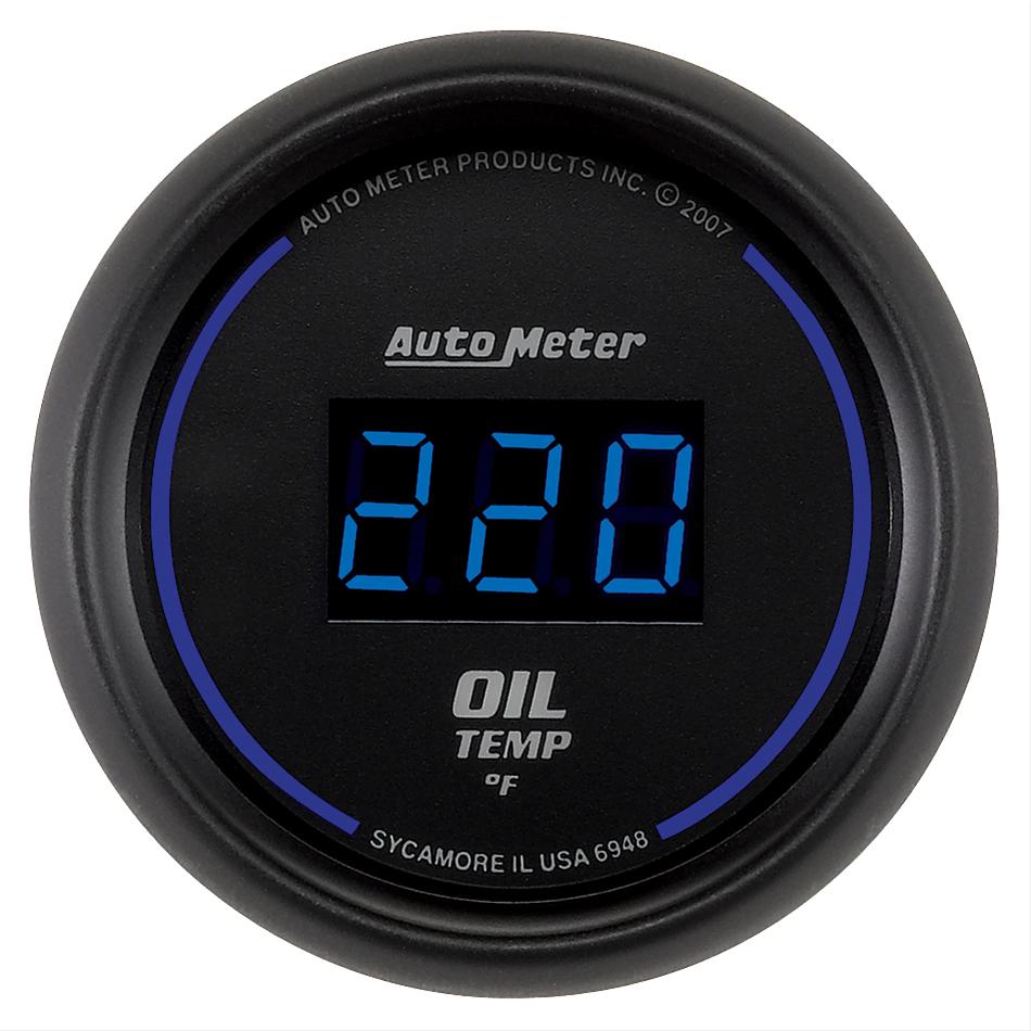 Autometer Cobalt Digital 52.4mm 0-340 deg F Oil Temperature Gauge
