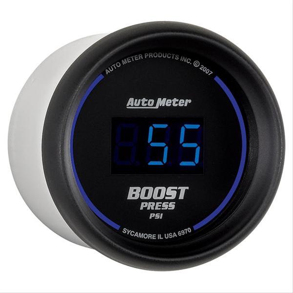 Autometer Cobalt Digital 52mm Digital 5-60 PSI Boost Gauge thumbnail 2
