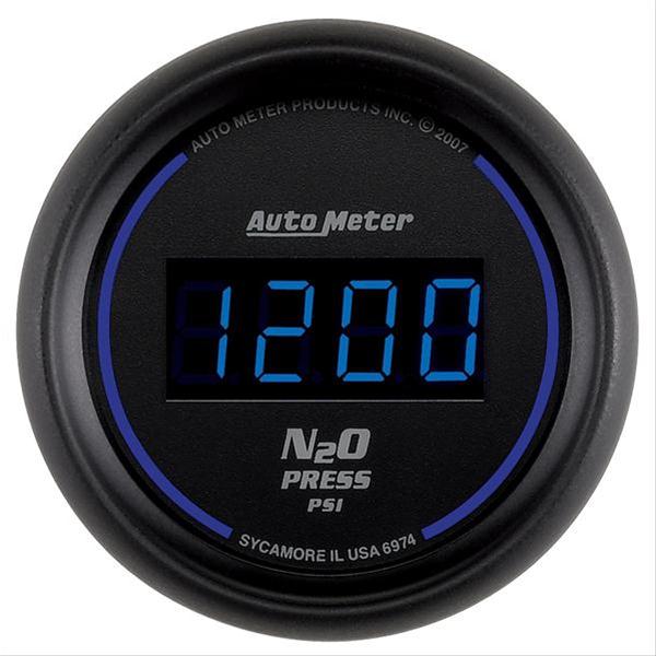 Autometer Ultra-Lite 2-1/16in 1600 PSI Digital Nitrous Pressure Gauge - Black