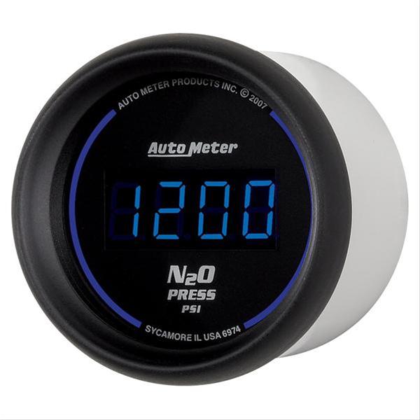 Autometer Ultra-Lite 2-1/16in 1600 PSI Digital Nitrous Pressure Gauge - Black thumbnail 3