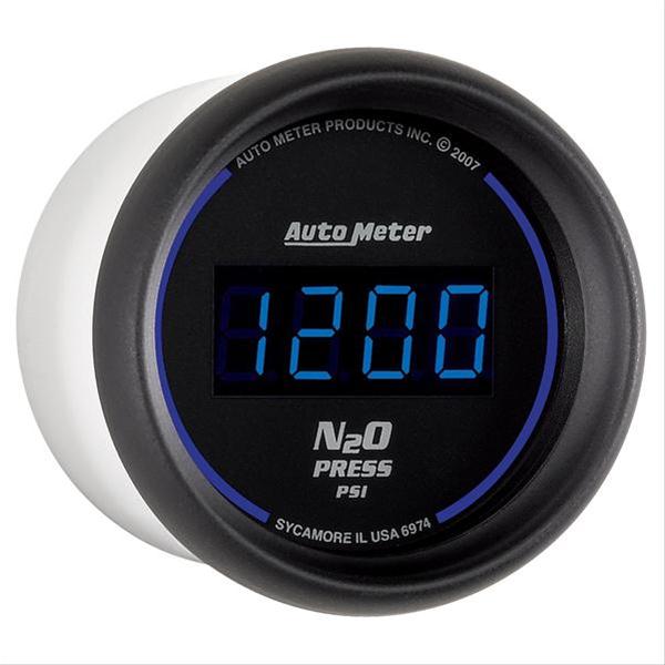 Autometer Ultra-Lite 2-1/16in 1600 PSI Digital Nitrous Pressure Gauge - Black thumbnail 2