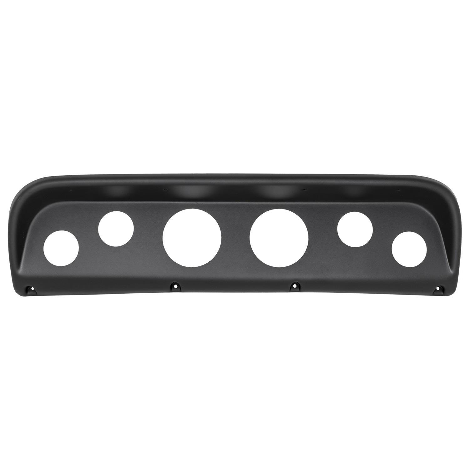 AutoMeter Chrono Series Gauge Kits for 1967-1972 F-100, F-250, F-350 - 7018-CH Kit, Direct Fit Dash Kit, Analog, Black Face, White Numbers, White Pointer, Ford, Kit thumbnail 7