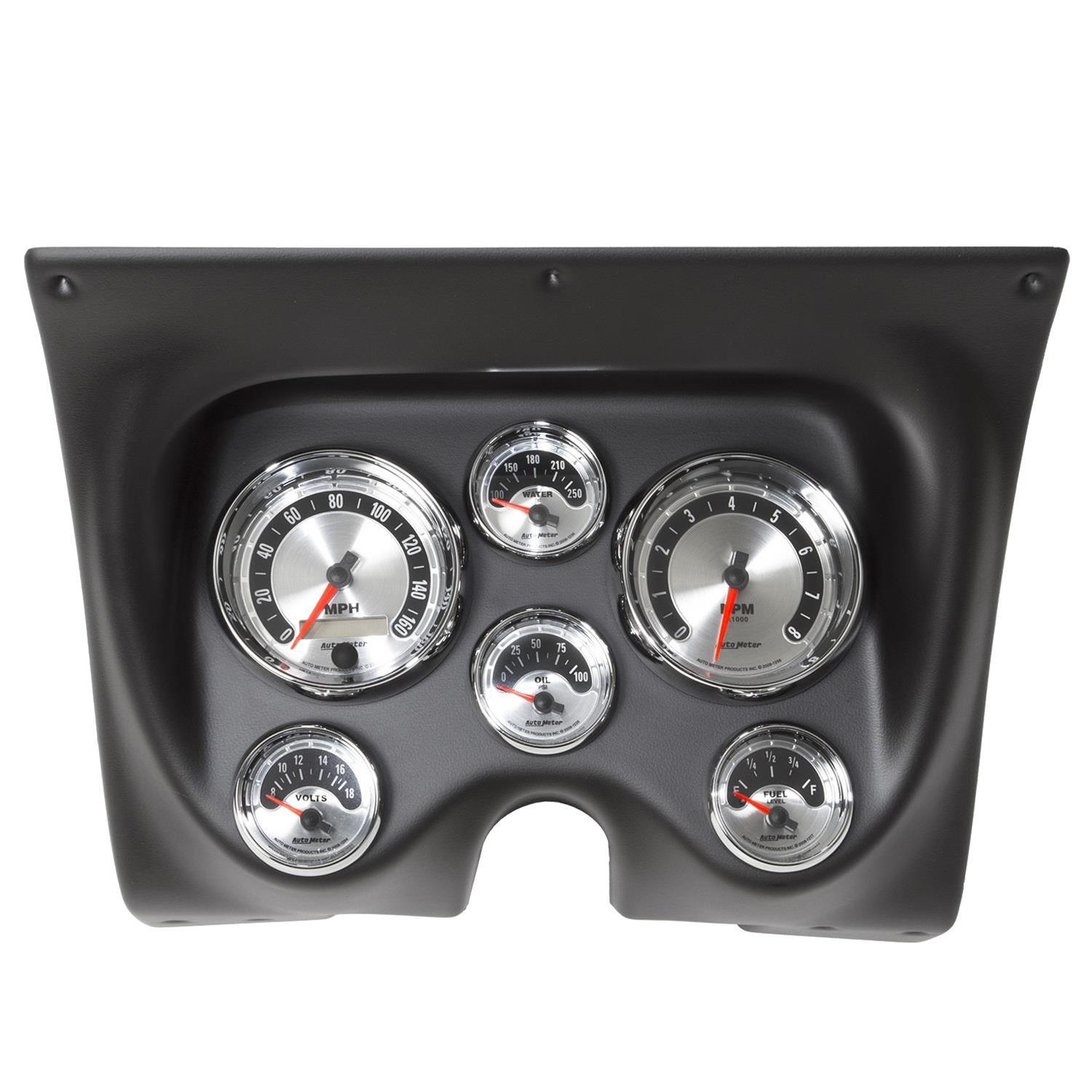 Autometer American Muscle Gauge Kit 6 Pc Camaro/Firebird 67-68 Tach/Mph/Fuel/Oilp/Wtmp/Volt thumbnail 7