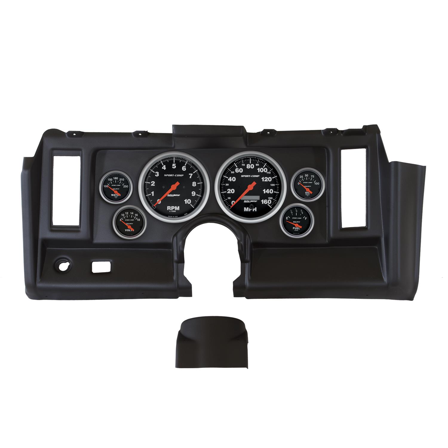 Autometer Sport-Comp 1969 Camaro Dash Kit 6pc Tach / MPH / Fuel / Oil / WTMP / Volt thumbnail 6