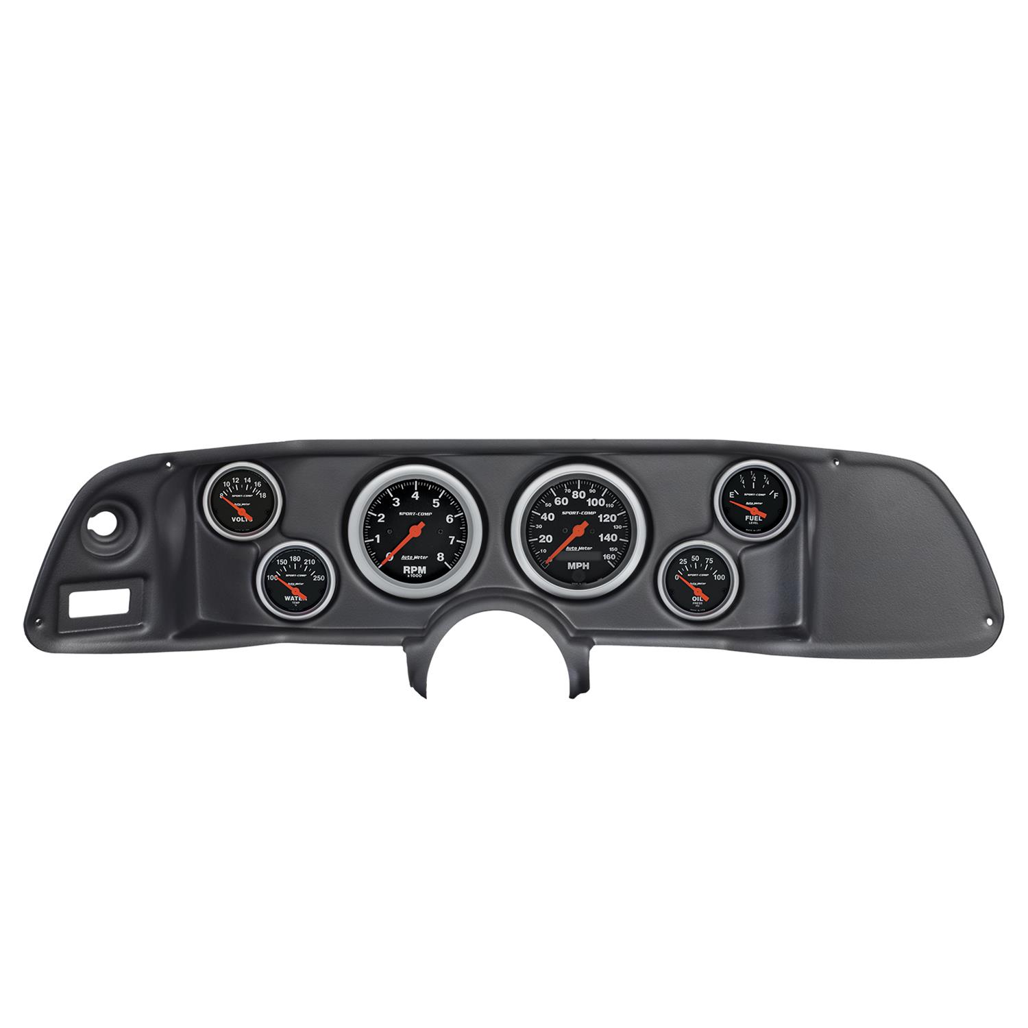 Autometer Sport-Comp 70-78 Camaro Dash Kit 6pc Tach / MPH / Fuel / Oil / WTMP / Volt thumbnail 6