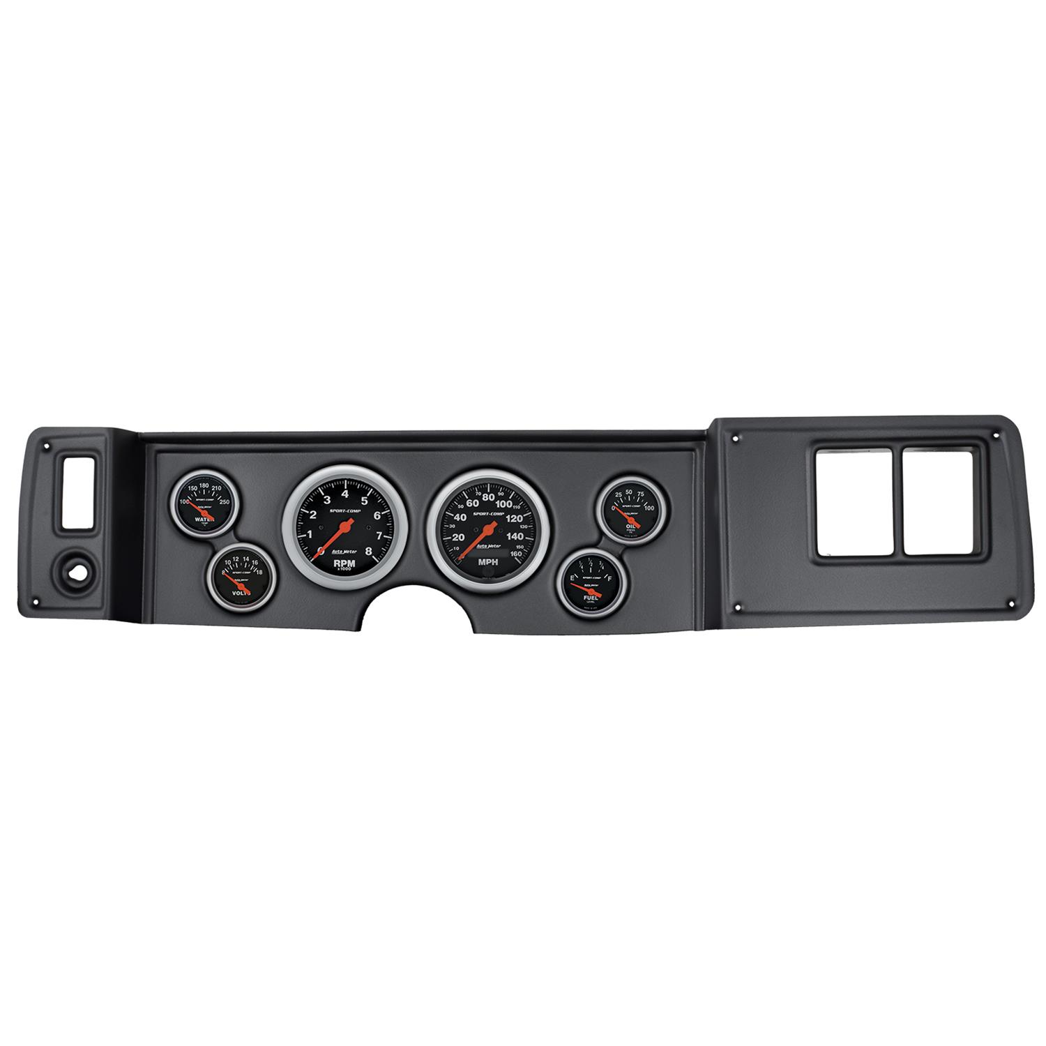 Autometer Sport-Comp 79-81 Camaro Dash Kit 6pc Tach / MPH / Fuel / Oil / WTMP / Volt thumbnail 6