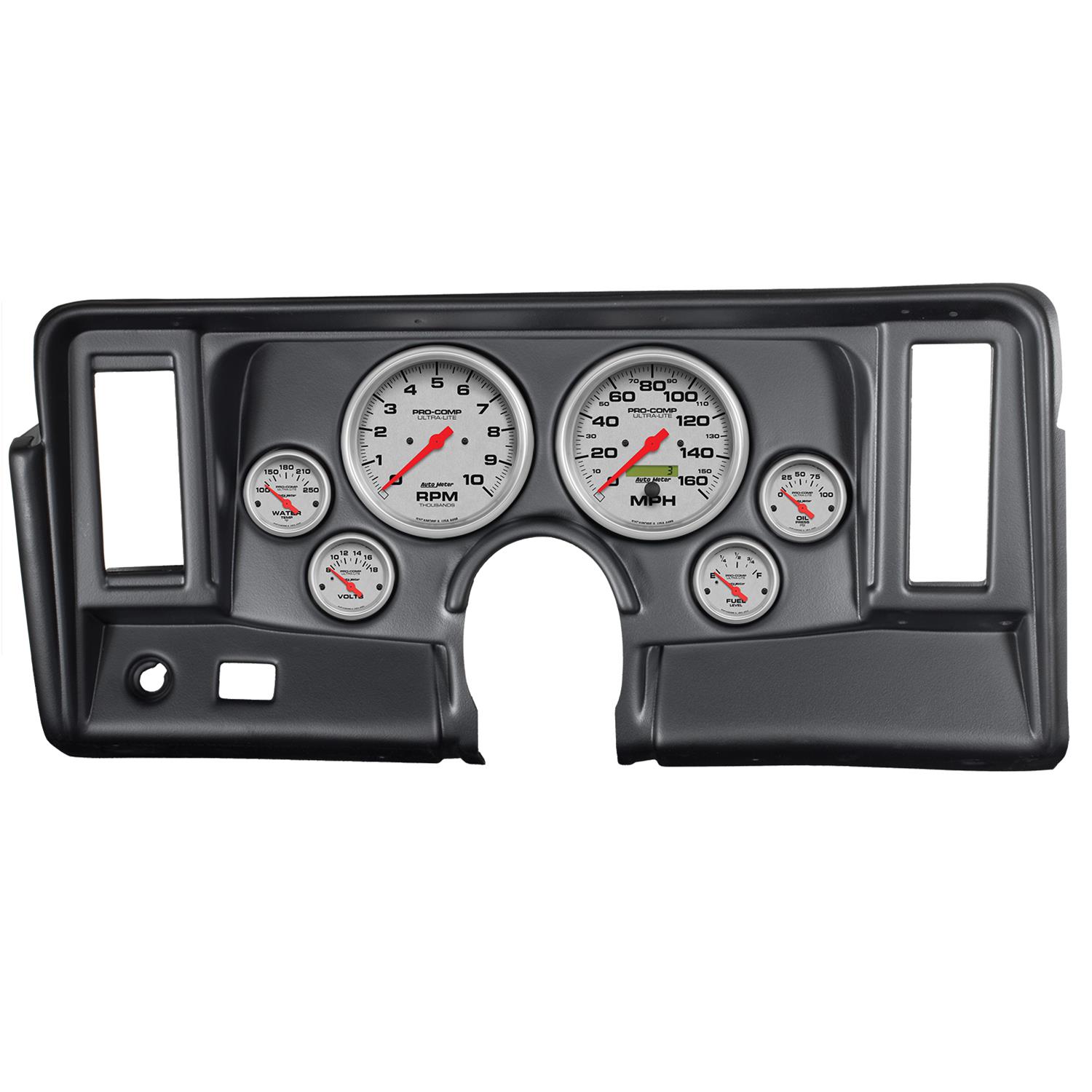 Autometer Ultra-Lite 69-76 Nova Dash Kit 6pc Tach / MPH / Fuel / Oil / WTMP / Volt thumbnail 7