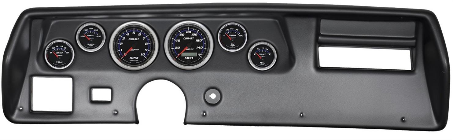 Autometer Cobalt 70-72 Chevelle SS/El Camino Dash Kit 6pc Tach / MPH / Fuel / Oil / WTMP / Volt