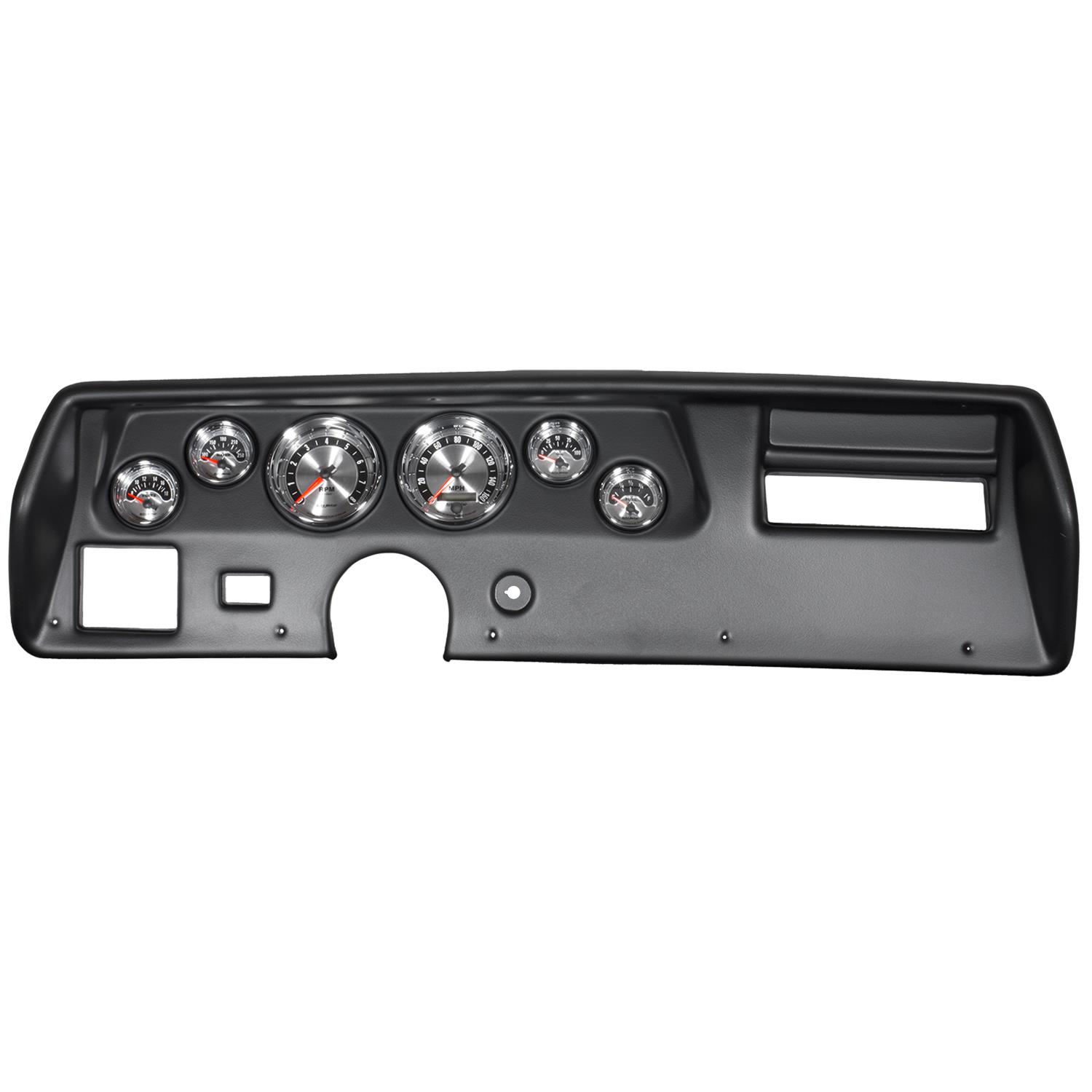 Autometer American Muscle Gauge Kit 6 Pc Chevelle SS/Monte 70-72 Tach/Mph/Fuel/Oilp/Wtmp/Volt thumbnail 5