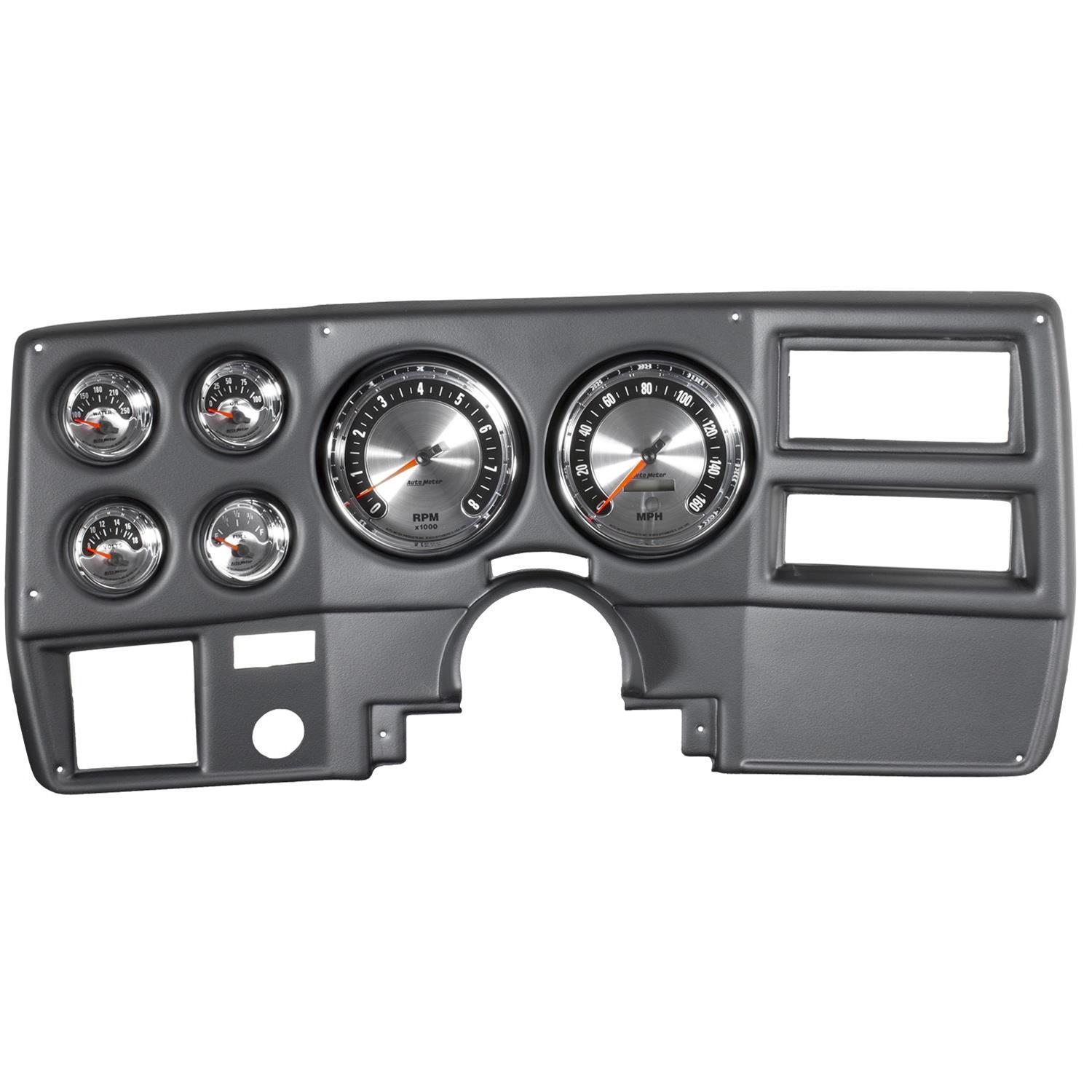 Autometer American Muscle Gauge Kit 6 Pc Chevy Truck/Suburban 73-83 Tach/Mph/Fuel/Oilp/Wtmp/Volt thumbnail 7