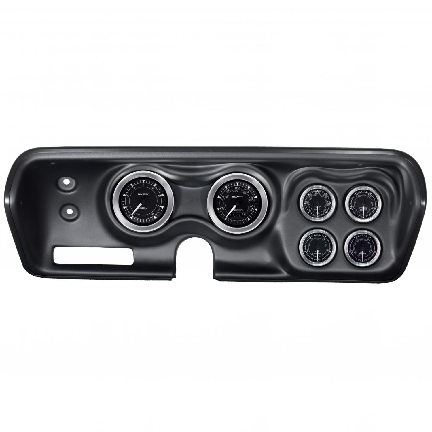 Autometer Chrono 71-74 Charger/ GTX/ Road Runner Dash Kit 6pc Tach/MPH/Fuel/Oil/WTMP/Volt thumbnail 7