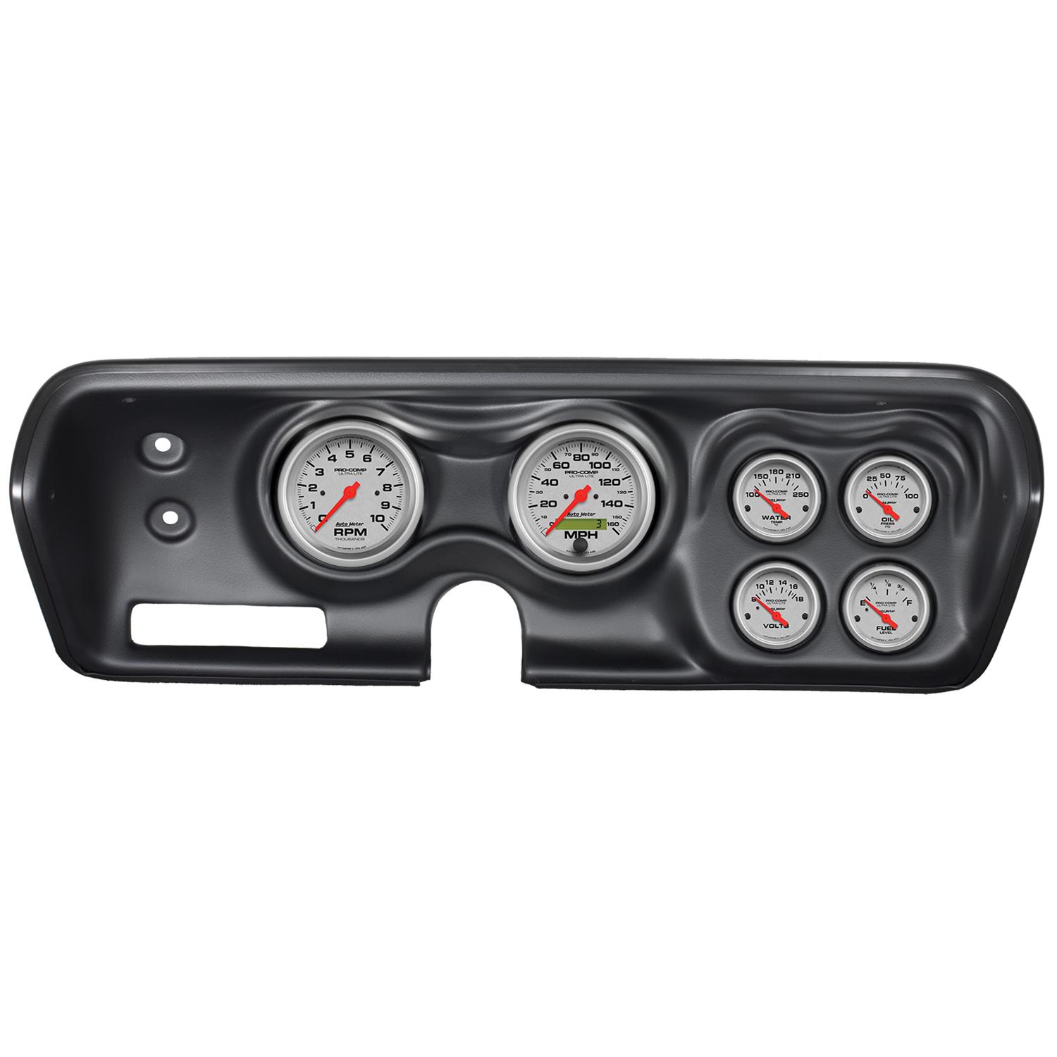 Autometer Ultra-Lite Kit 71-74 Charger/ GTX/ Road Runner Dash Kit 6pc Tach/MPH/Fuel/Oil/WTMP/Volt thumbnail 6