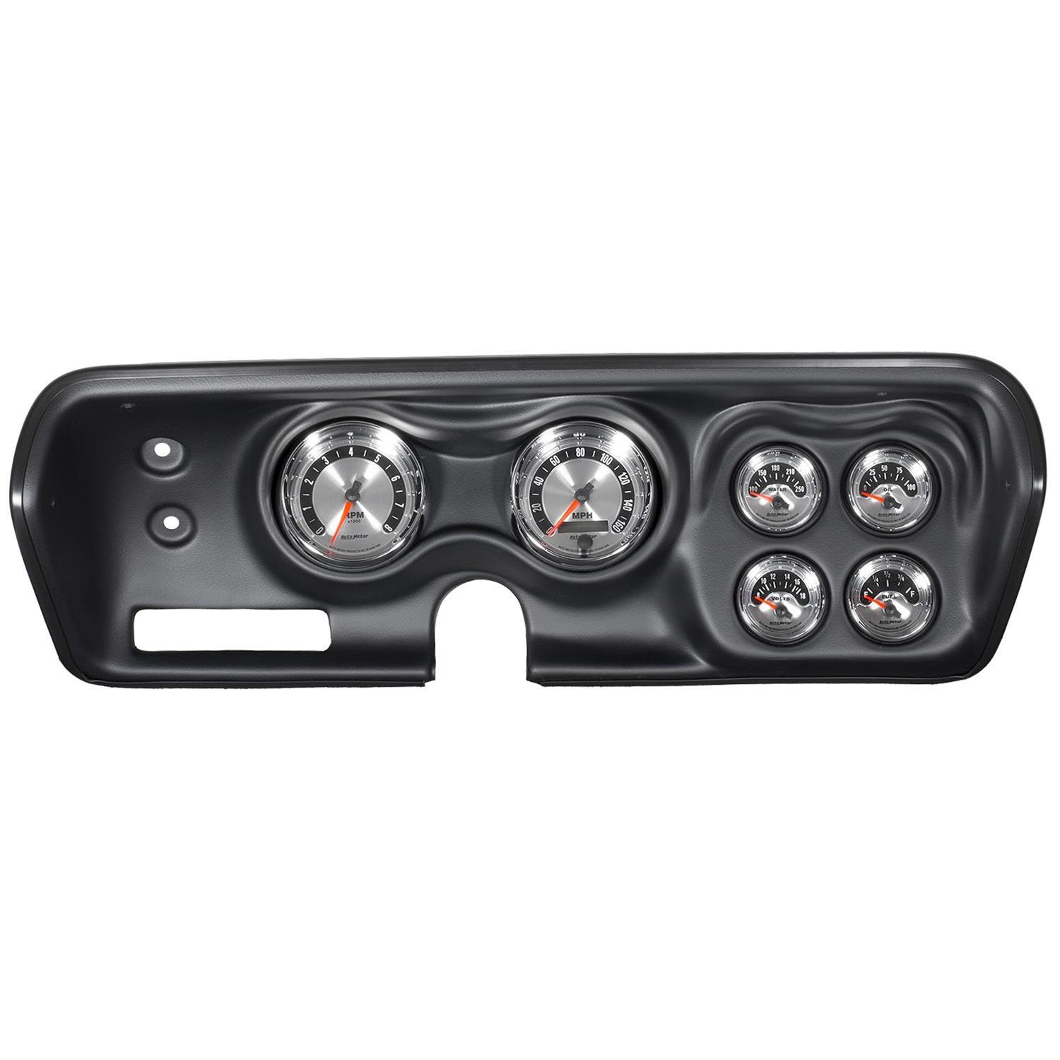 Autometer American Muscle Gauge Kit 6 Pc Bbody/Chrgr/Rdrunr/Sat 71-74 Tach/Mph/Fuel/Oilp/Wtmp/Volt thumbnail 6