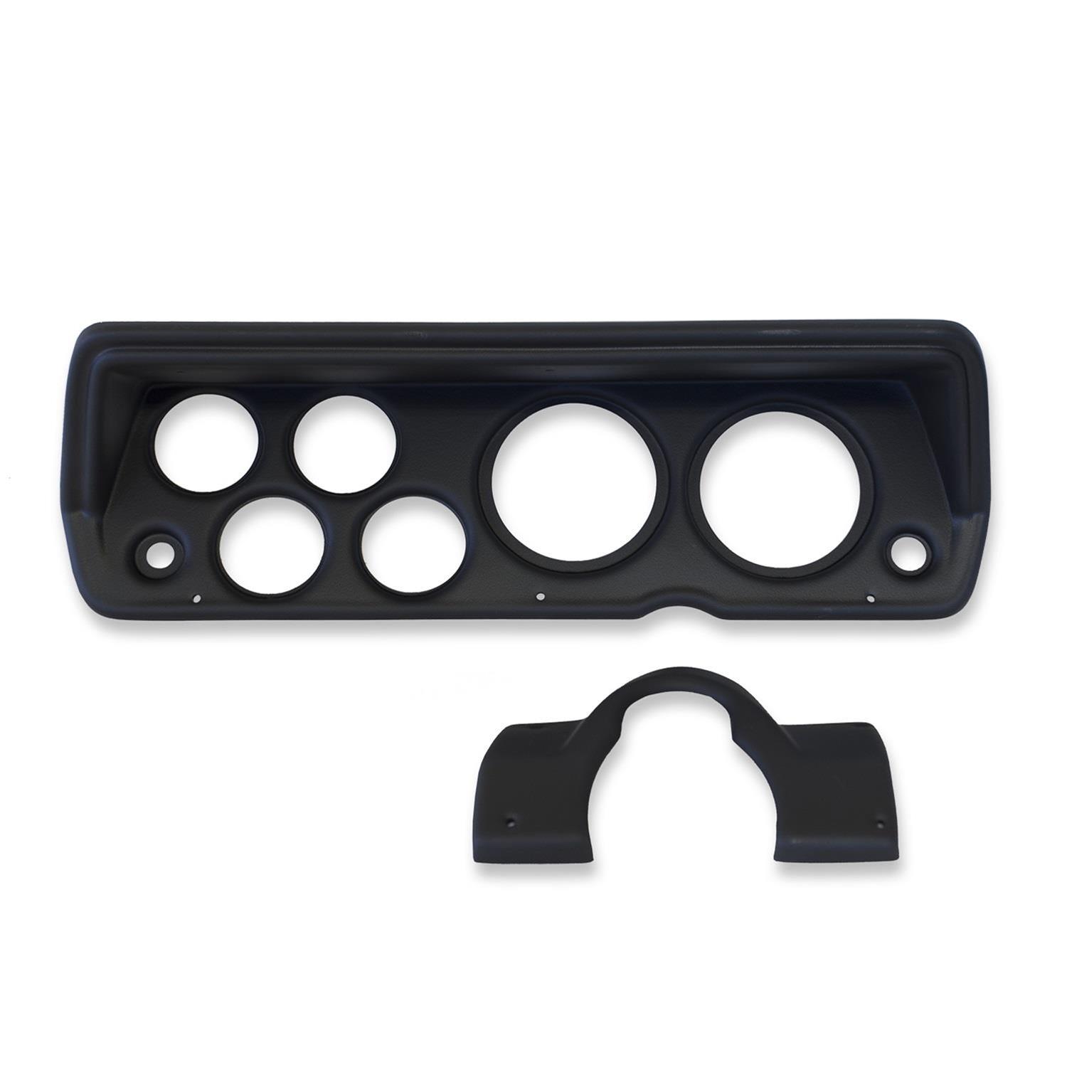 AutoMeter Chrono Series Dash Kits for 1970-1976 DART, DUSTER, 1974-1976 TRAILDUSTER - 7031-CH Gauges, Series, Analog, Tachometer, Speedometer, Fuel Level, Oil Pressure, Water Temperature, Volts, Dodge, Plymouth, Kit thumbnail 7