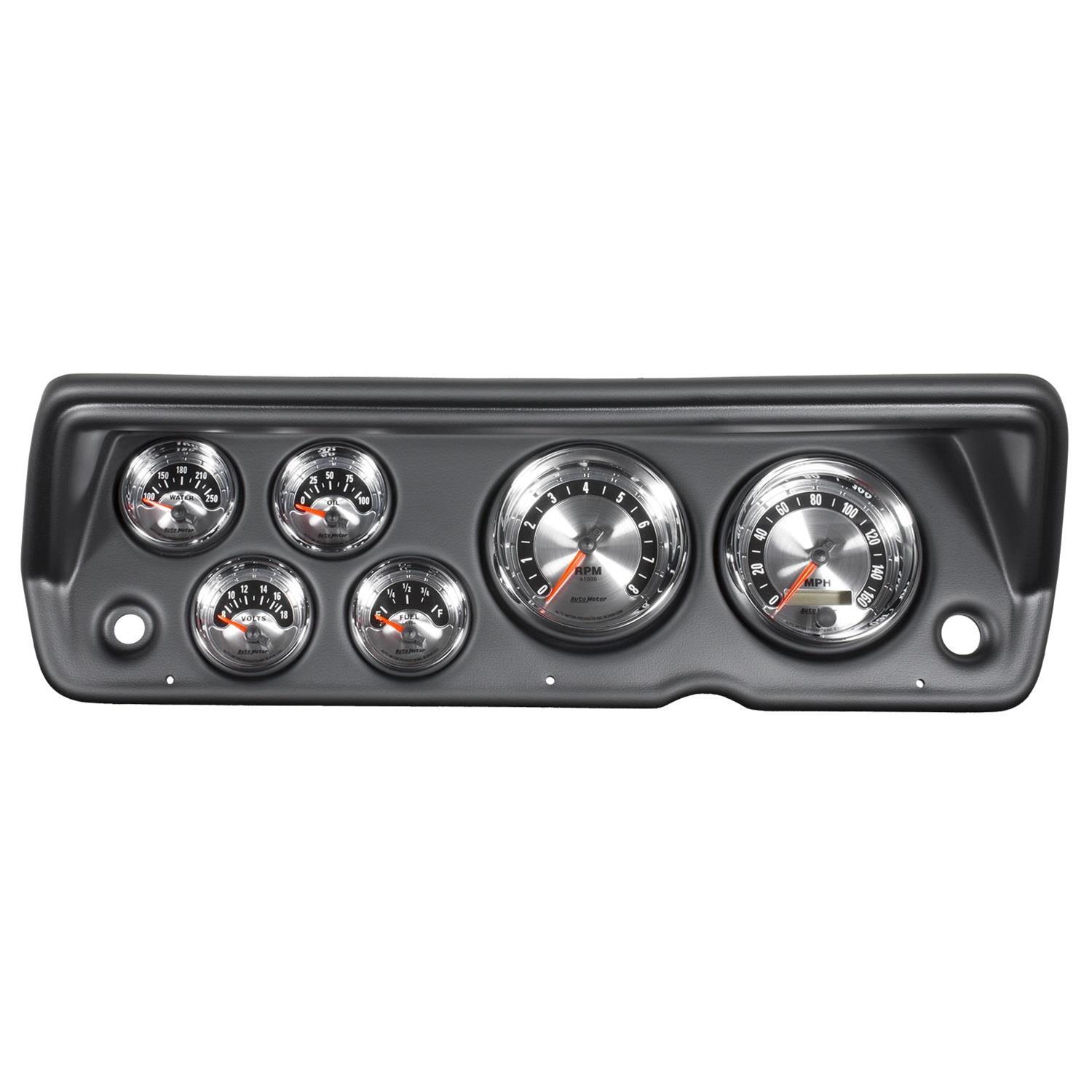 Autometer American Muscle Gauge Kit 6 Pc Abody/Duster/Demon/Dart 70-76 Tach/Mph/Fuel/Oilp/Wtmp/Volt thumbnail 8