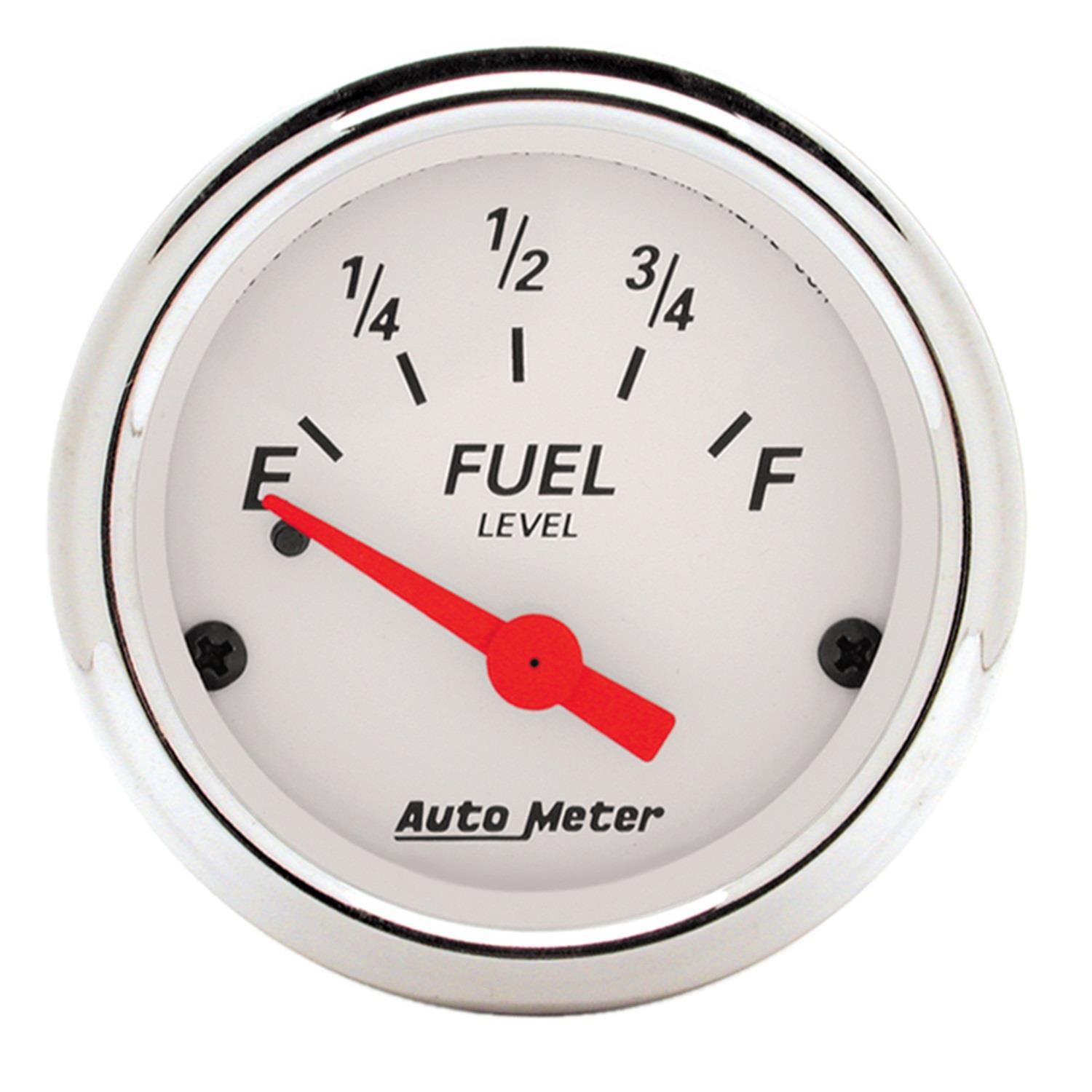 AutoMeter Arctic White Instrument Clusters 7036-AW Cluster, White, Analog, Speedometer, Oil Pressure, Water Temperature, Fuel Level, Voltmeter, Face, Polished Panel, Chevy, Kit thumbnail 7