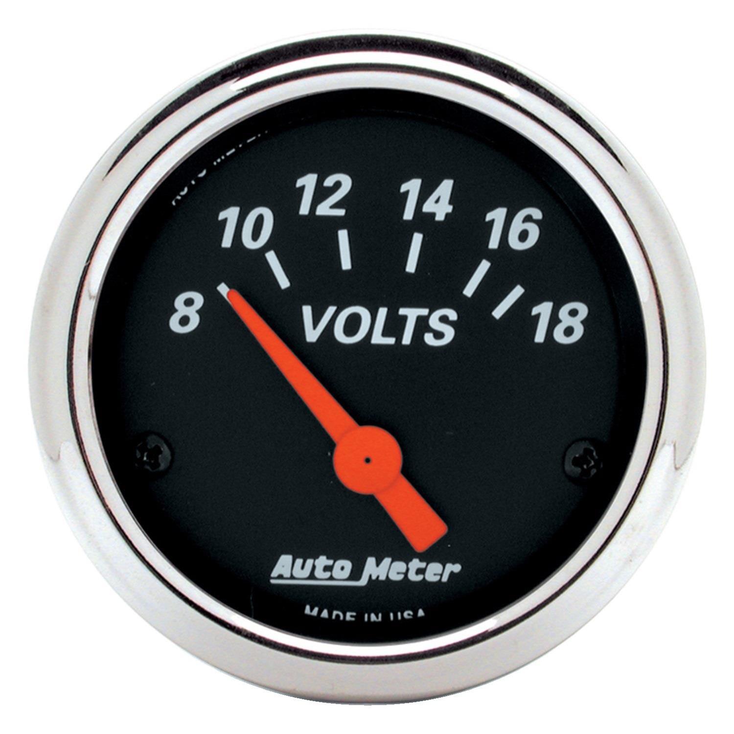 AutoMeter Designer Black Instrument Clusters 7042-DB Gauges, Cluster, Analog, Speedometer, Water Temperature, Fuel Level, Voltmeter, Face, Polished Gauge Panel, Chevy, Kit thumbnail 6
