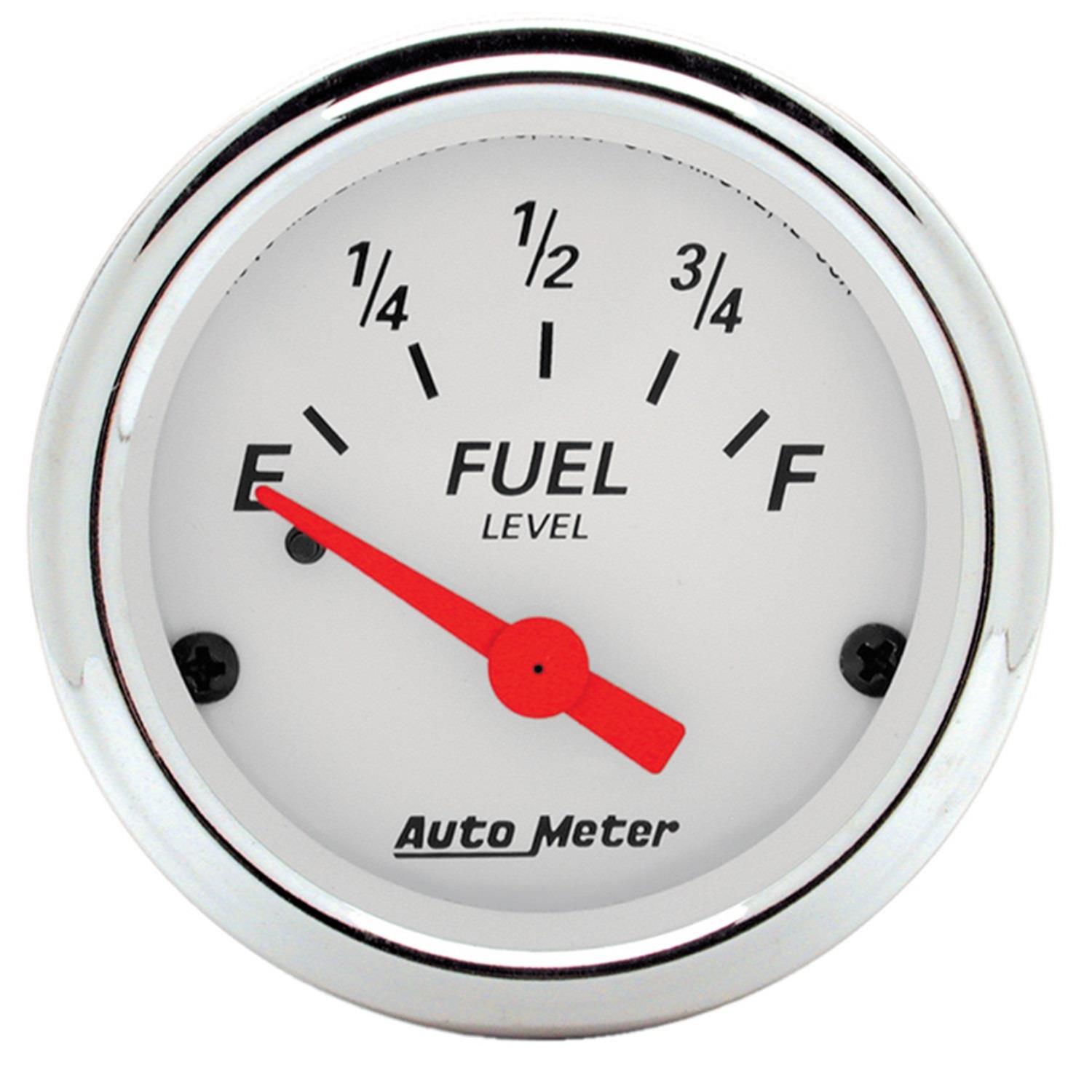 AutoMeter Arctic White Instrument Clusters 7043-AW Cluster, White, Analog, Speedometer, Tach, Oil Pressure, Water Temperature, Fuel Level, Voltmeter, Polished Panel, Chevy, Kit thumbnail 4