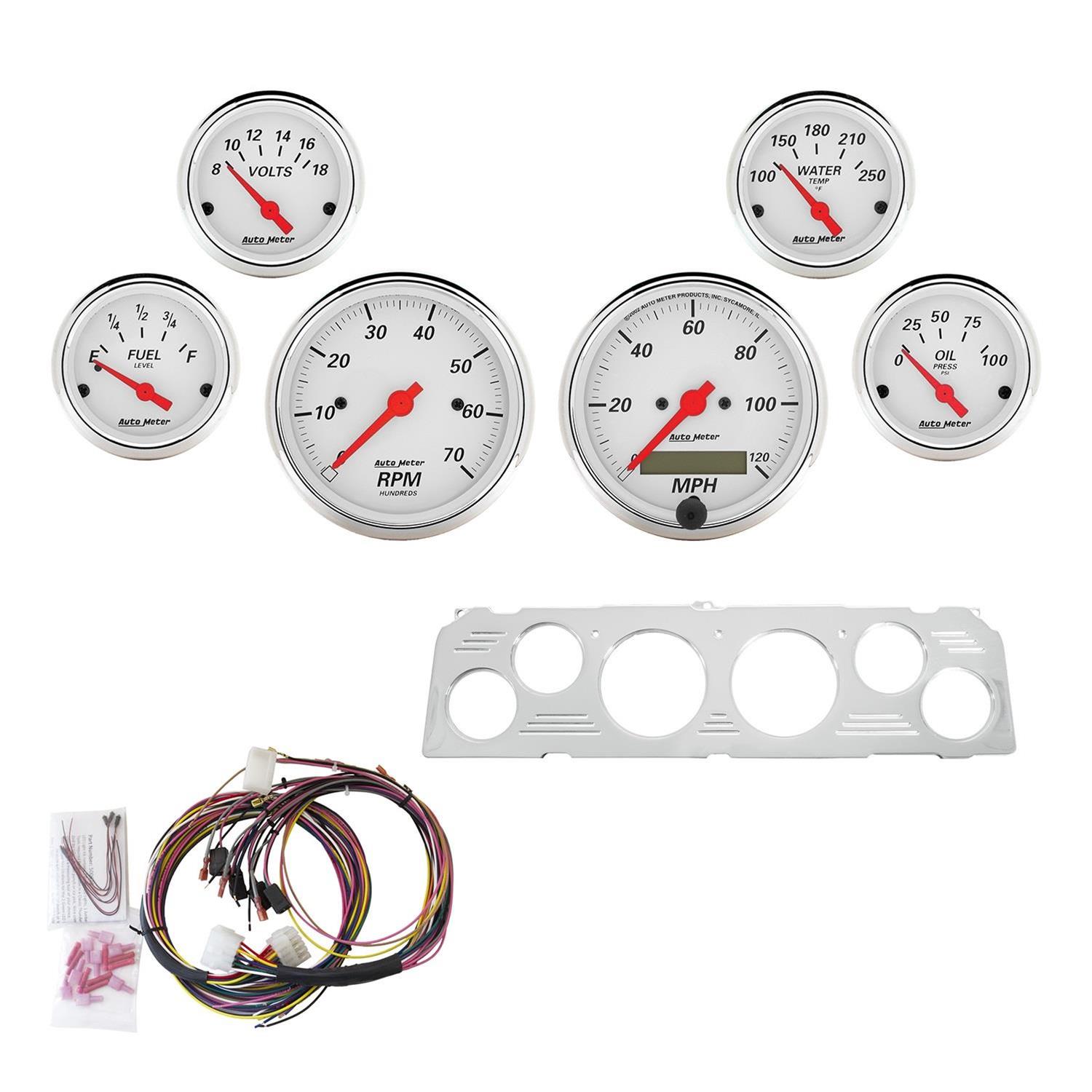 AutoMeter 7043AW AutoMeter Arctic White Instrument Clusters Summit