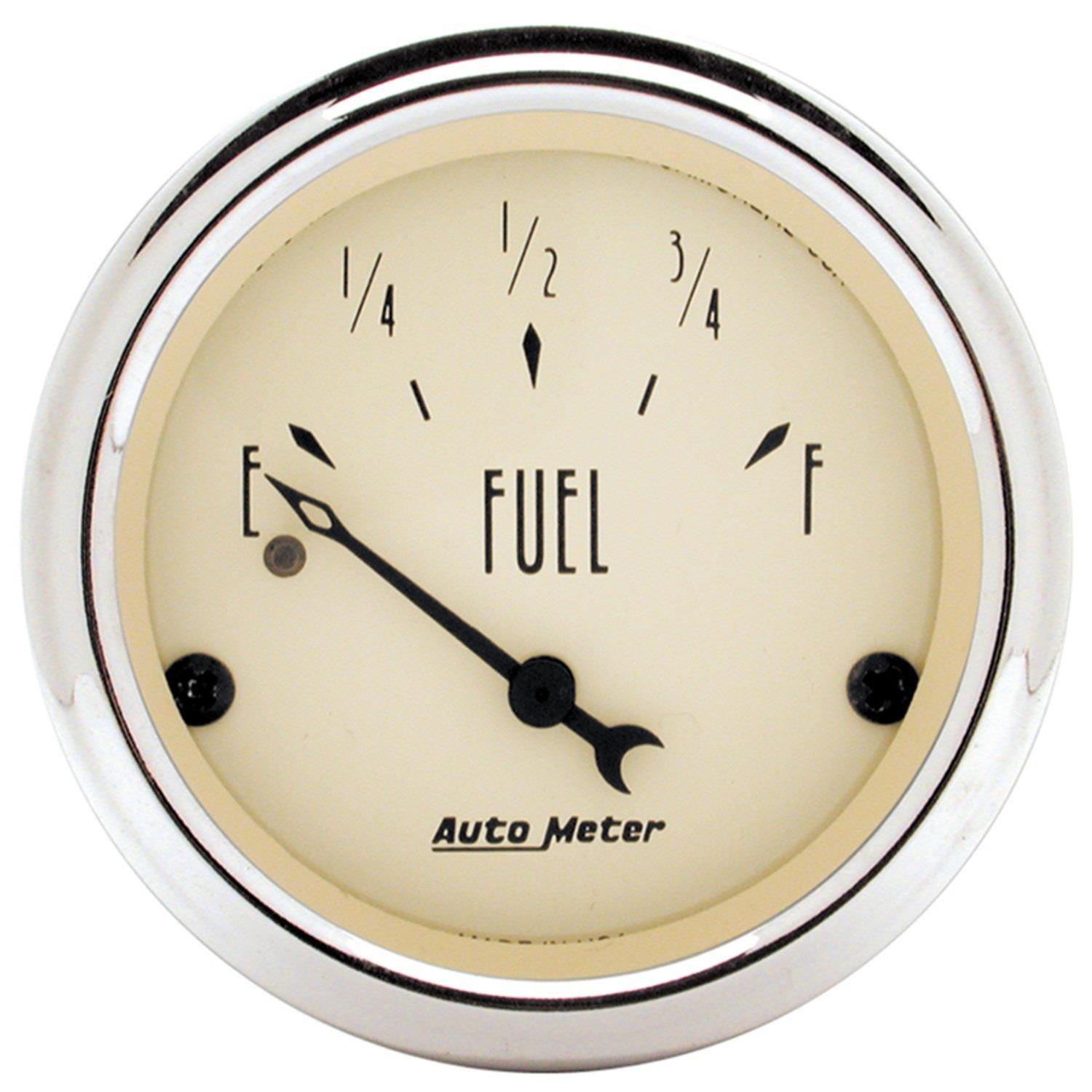 AutoMeter Antique Beige Instrument Clusters for 1962-1965 CHEVY II - 7044-AB Cluster, Beige, Analog, Speedometer, Oil Pressure, Water Temperature, Fuel Level, Voltmeter, Polished Gauge Panel, Chevy, Kit thumbnail 6