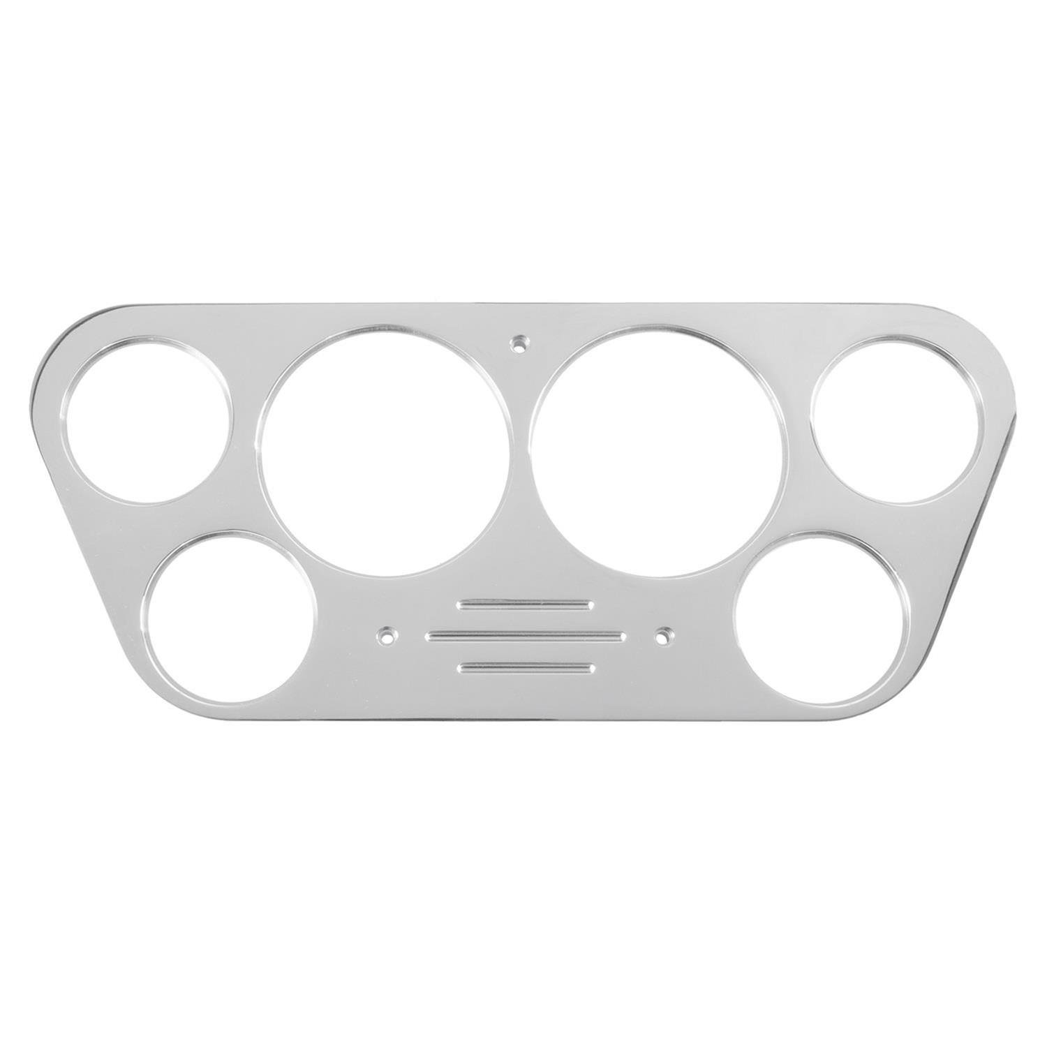 AutoMeter Old Tyme White Series Instrument Clusters for 1953-1955 F-100, F-250, F-350 - 7048-OTW Cluster, White, Analog, Speedometer, Tach, Oil Pressure, Water Temperature, Fuel Level, Voltmeter, Polished Panel, Ford, Kit thumbnail 8