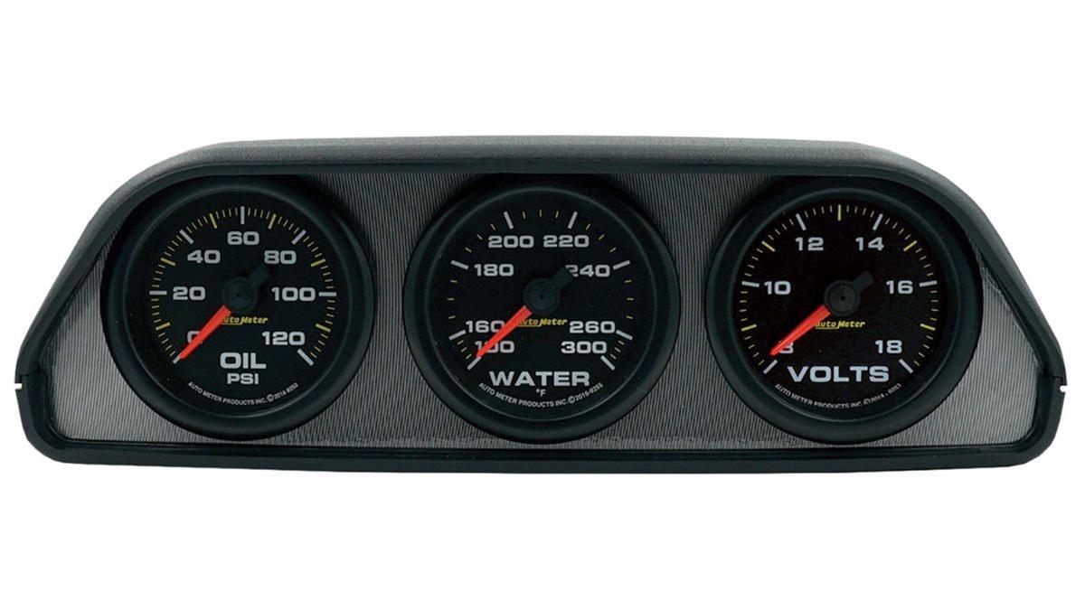 AutoMeter Extreme Environment 3 Gauge Kit w/ Universal Dash Pod