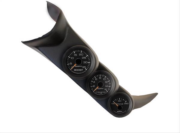 Autometer 01-06 Chevy Duramax Black Triple A-Pillar Gauge Kit thumbnail 5