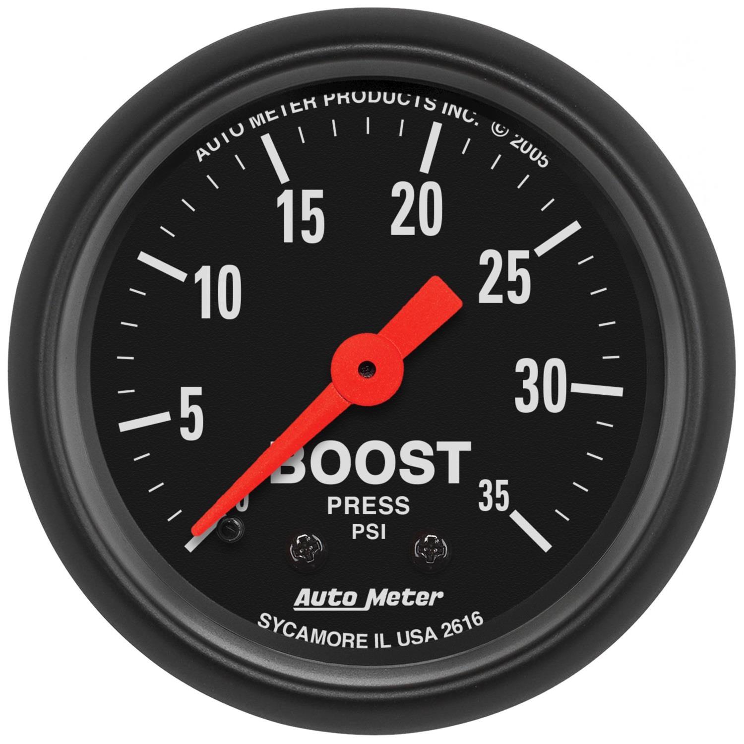 AutoMeter Diesel Gauge Kit A-Pillar W/Spkr Ram 98-02 Boost/Egt 35PSI/1600 Deg. F Z Series thumbnail 2