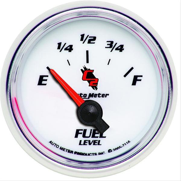 Autometer C2 52mm 240-33 Ohm Short Sweep Electronic Fuel Level Gauge