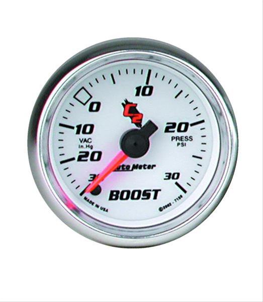 Autometer C2 52mm 30 PSI Electronic Boost/Vac Gauge
