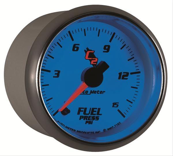 AutoMeter Gauge Fuel Pressure 2-1/16in. 15PSI Digital Stepper Motor C2 thumbnail 4