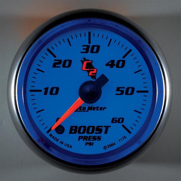 AutoMeter Gauge Boost 2-1/16in. 60PSI Digital Stepper Motor C2 thumbnail 2